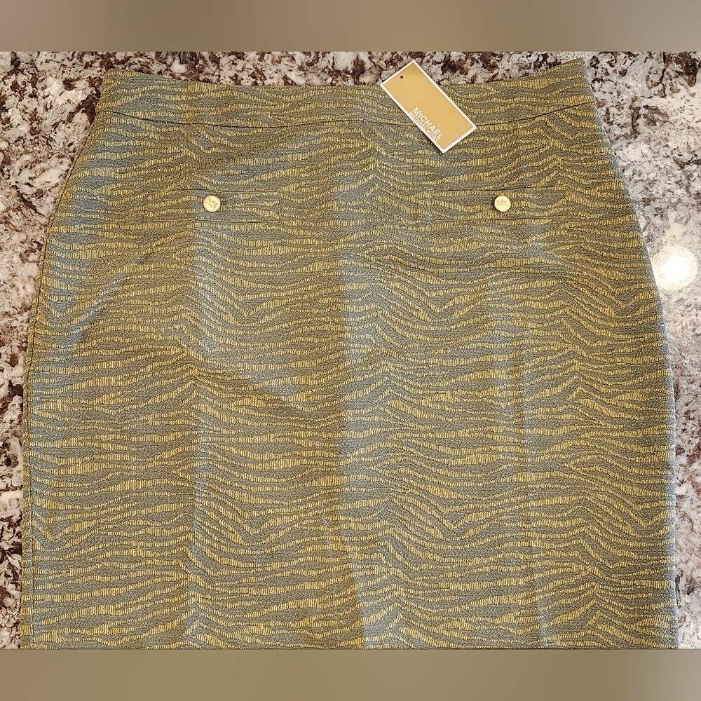 Michael Kors Womens Skirt ARMY GREEN QR470C1BD1 Size XL